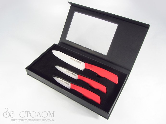 Кухонные ножи - Набор кухонных керамических ножей Lessner Calvin