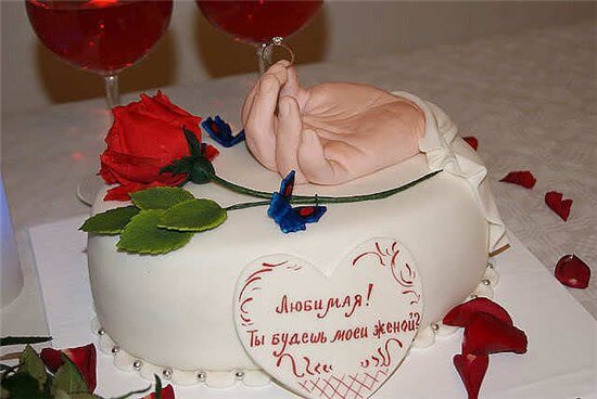 Торт с кольцом. 
