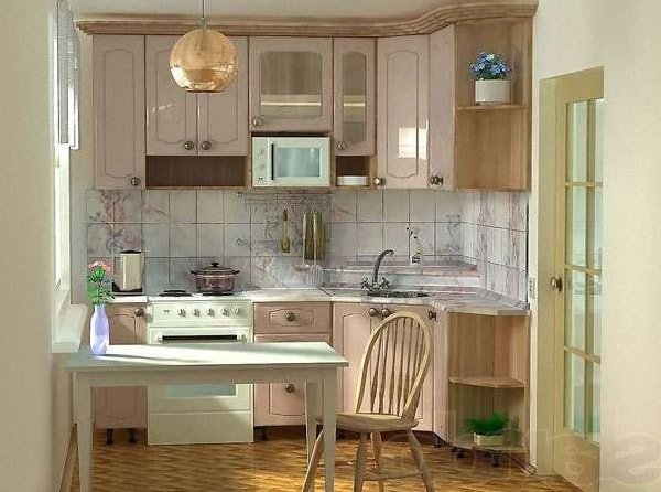 Идеи дизайна маленькой кухни 