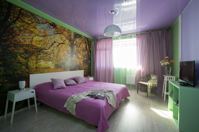 Спальня в зеленых тонах – варианты сочетания цветов. 