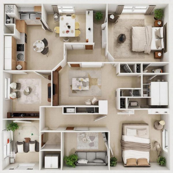 Как организовать пространство в различных комнатах дома (кухня, гостиная, спальня) для максимальной функциональности и удобства? Как организовать пространство в различных комнатах дома (кухня, гостиная, спальня) для максимальной функциональности и удобства?