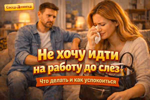 Не хочу на работу … до слёз 😭😅 Что делать, если каждое утро – как на казнь