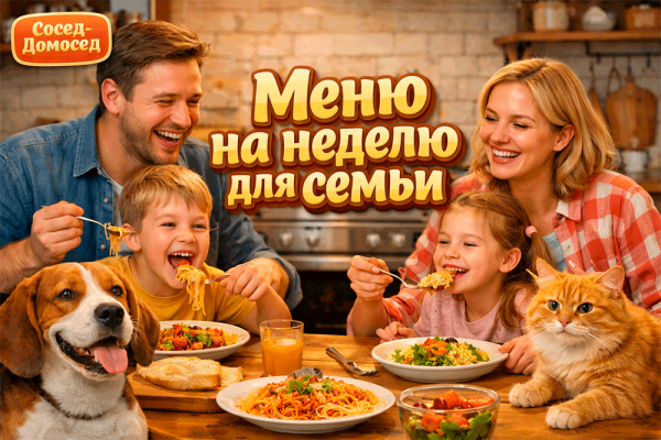 Меню на неделю для семьи просто, недорого и вкусно – как накормить всех и не разориться Меню на неделю для семьи просто, недорого и вкусно – как накормить всех и не разориться