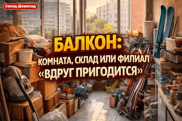 Балкон – это комната, склад или филиал “вдруг пригодится”