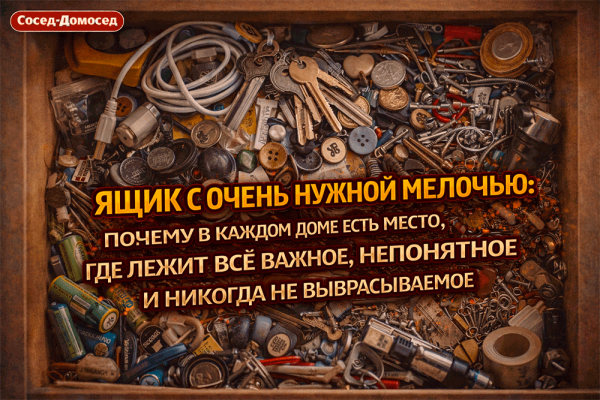 Ящик с очень нужной мелочью есть в каждом доме?