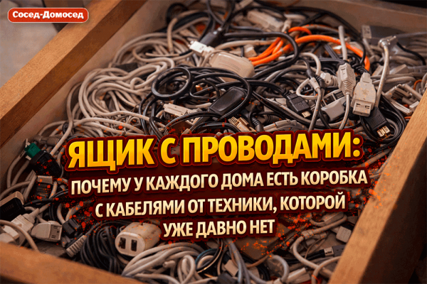 Ящик с проводами – почему у каждого дома есть коробка с кабелями от техники, которой уже давно нет 😄 Ящик с проводами – почему у каждого дома есть коробка с кабелями от техники, которой уже давно нет 😄