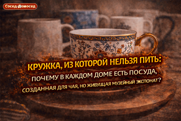 Кружка, из которой нельзя пить – почему в каждом доме есть посуда, созданная для чая, но живущая как музейный экспонат 😄