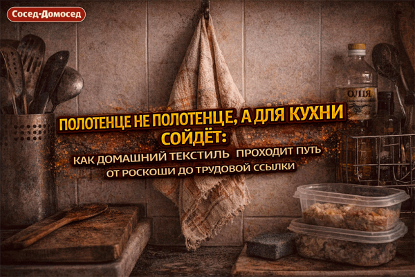 Полотенце не полотенце, а для кухни сойдёт