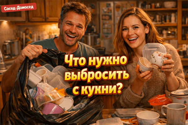 Что нужно выбросить с кухни, чтобы она сразу стала удобнее – честный список без жалости к крышкам, банкам и древнему хламу 😅