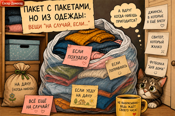 Вещи на случай, если похудею, поправлюсь или уеду на дачу 