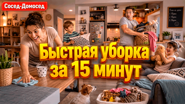 Как устроить быструю уборку за 15 минут перед приходом гостей