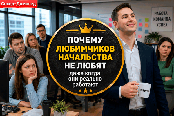 Почему любимчиков начальства не любят даже тогда, когда они реально работают – офисная правда, от которой всем неловко 😅