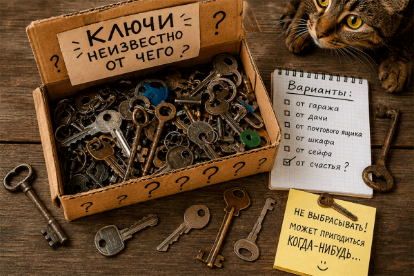 Ключи неизвестно от чего – почему мы храним этот металлический фольклор годами и всё равно боимся выбросить 😅