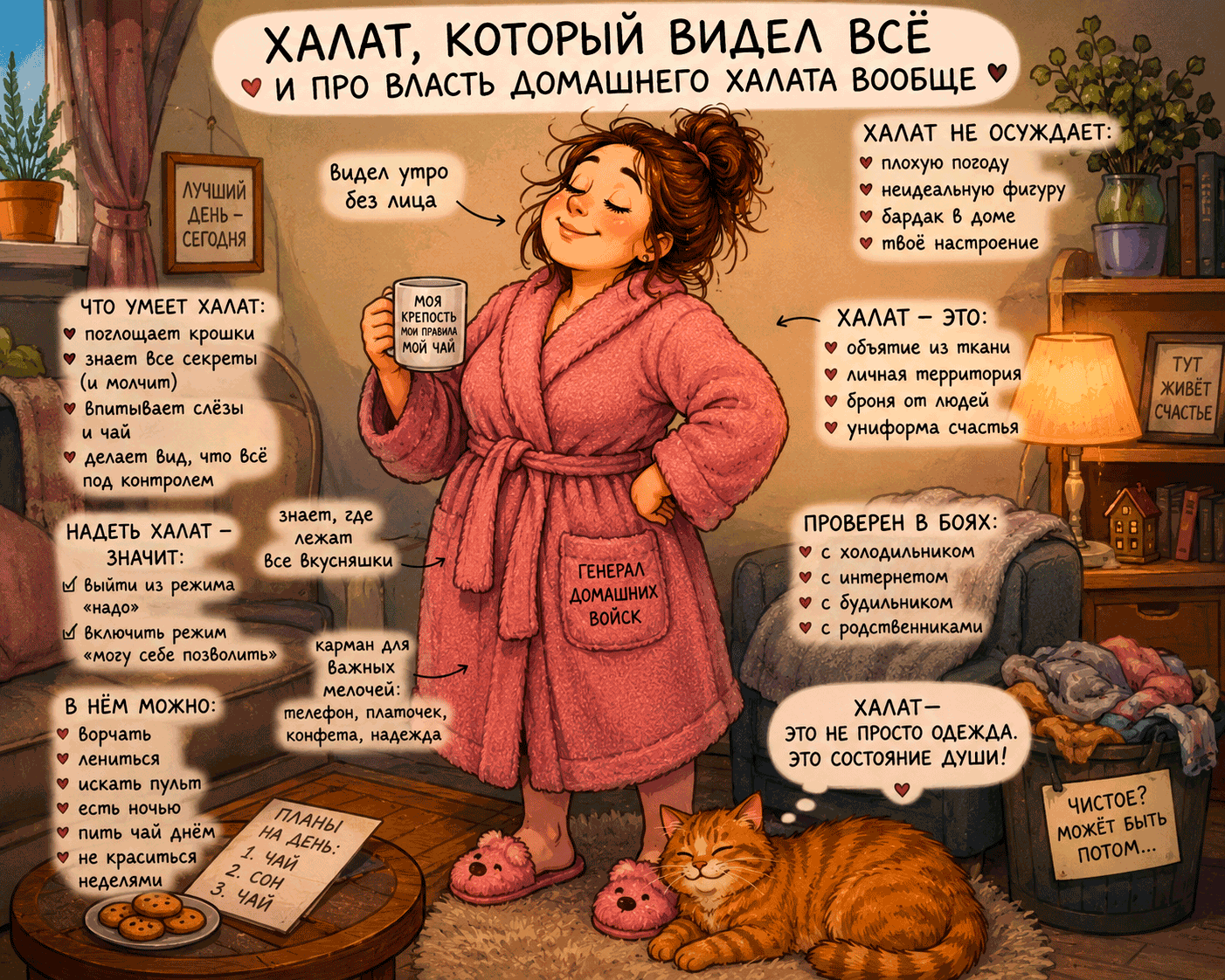 Халат, который видел всё – о великой власти домашнего халата Халат, который видел всё – о великой власти домашнего халата